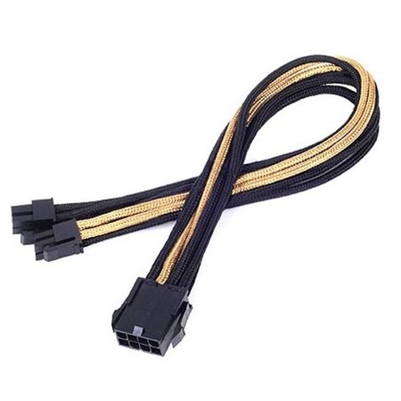 DYNAMICFUNCTION 8 Pin 300 mm Power Cable Extender - Black with Gold DY688811